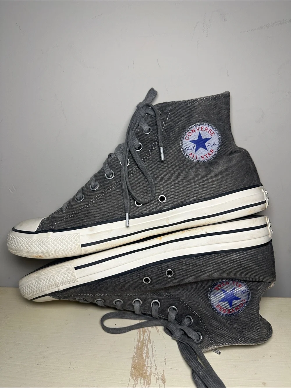 Converse corduroy Gray chuck Taylor High-Top Shoes - Picture 5 of 8